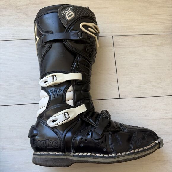 Alpinestars TECH 6 Men US  10 Black Motorcycle MotoCross Boots Tech series main image 14